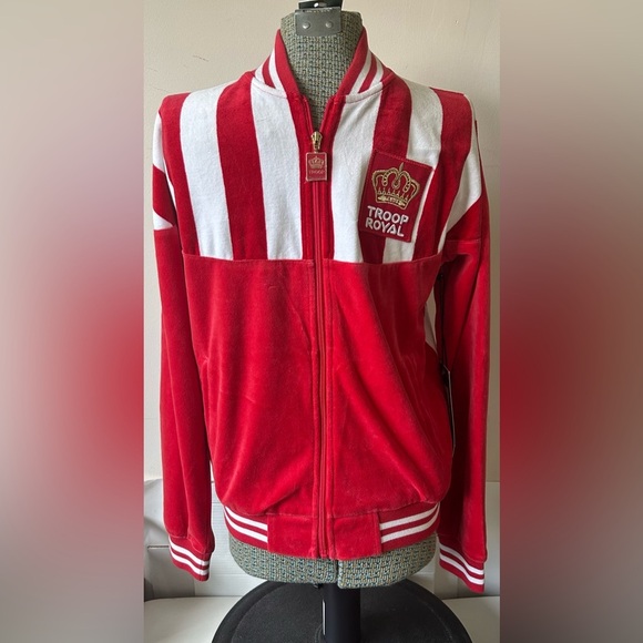 Red and White Track Jacket - Picture 2 of 12